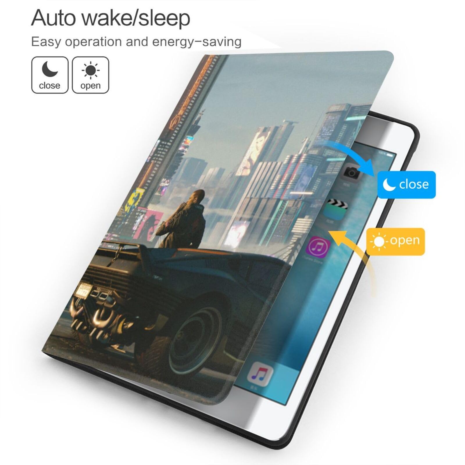 Apple iPad 本体 カバー付き Amazon.co.jp: iPad ケース サイバーパンク 2077 兼用ケース iPad 第7